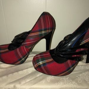 ❤️ Plaid Heels 4 inch heel❤️